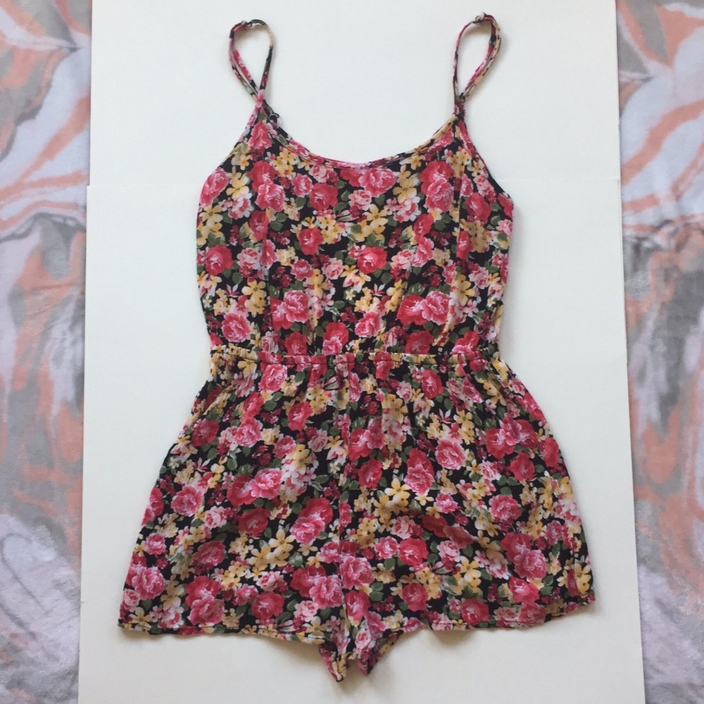 Floral Forever 21 Romper